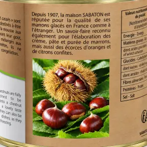 Brisures de marrons SABATON au sirop boîte 4/4 - 3