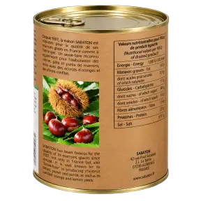 Marrons confits SABATON entiers au sirop boîte 4/4 MS 150 - 3