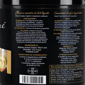 Beurre clarififié concentré liquide par 2 kg Fléchard - 2