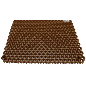 4 dalles Caillebotis Nid d’Abeille Antidérapantes – 50 x 50 x 2 cm – 1 m² - 2