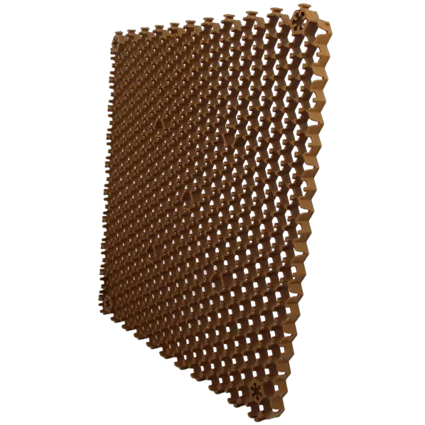 4 dalles Caillebotis Nid d’Abeille Antidérapantes – 50 x 50 x 2 cm – 1 m²