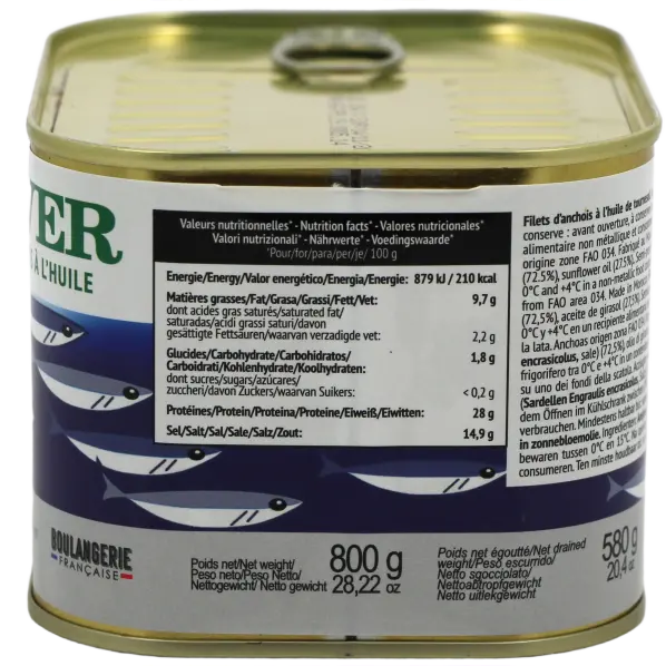 Filets d'anchois Brover 4/4