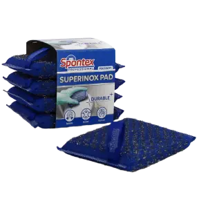 5 tampons à récurer Superinox PAD Spontex Professional