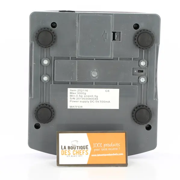 Balance de cuisine professionnelle SK3 3 KG. IP54