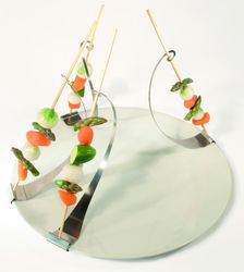 Porte-brochettes 2 Places Louis Tellier - Inox Pour Flambage, Qualité Pro